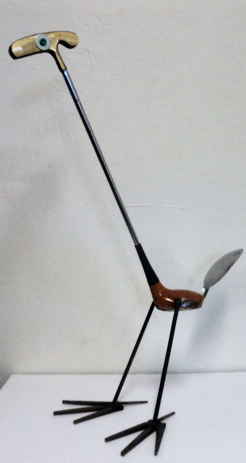 Studio welded metal sculpture by Corey Ellis