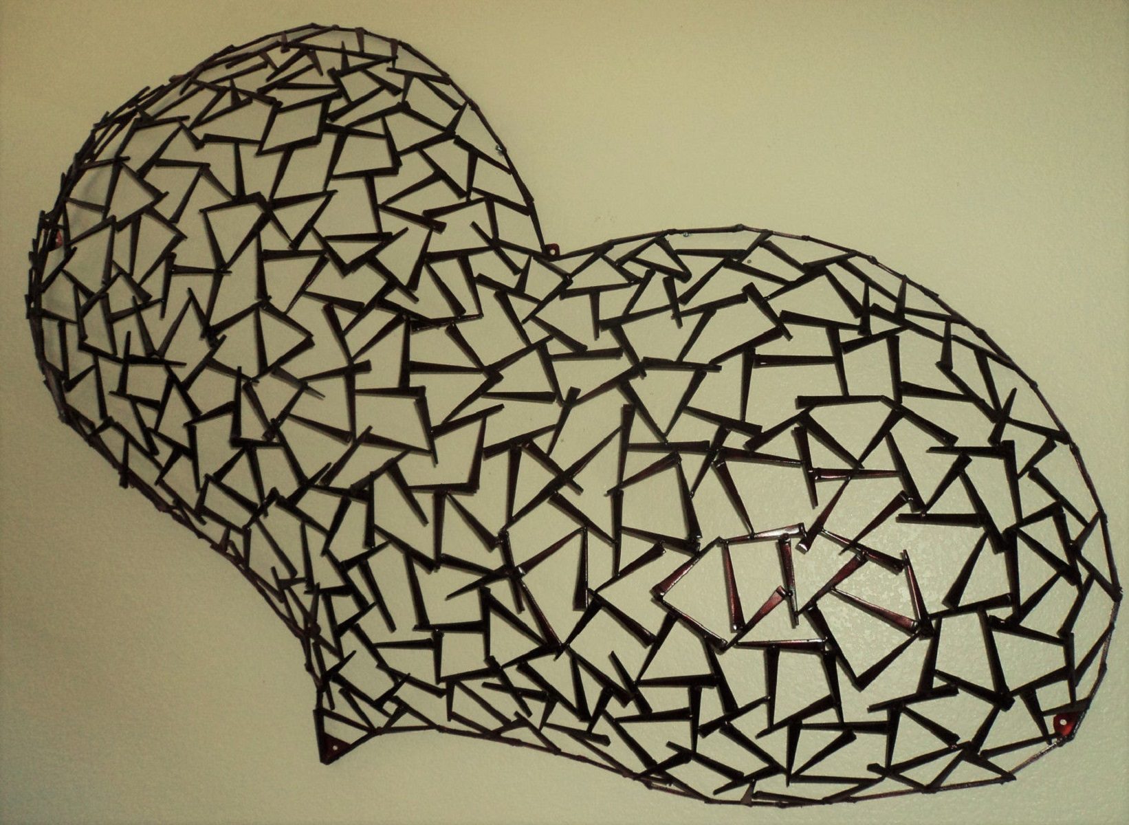 Unbreakable Heart Unbreakable Heart - welded metal heart wall sculpture by Corey Ellis